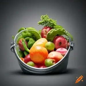 craiyon_201206_fruits_and_vegitablein_a_bucket_good